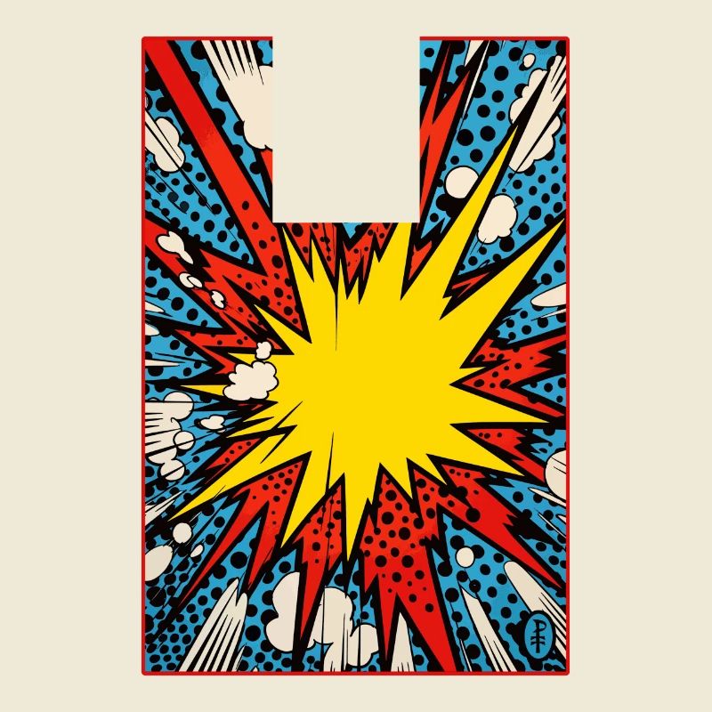 Une explosion de dessins animés Pop Art : Boum !
