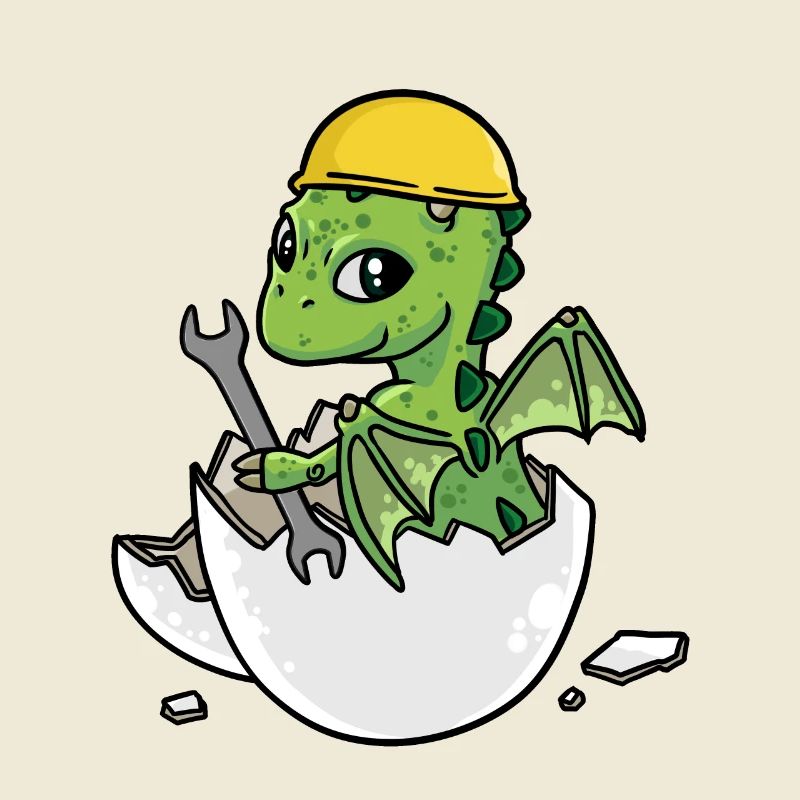 Dino Craftsman Eggshell Tool Car Workshop