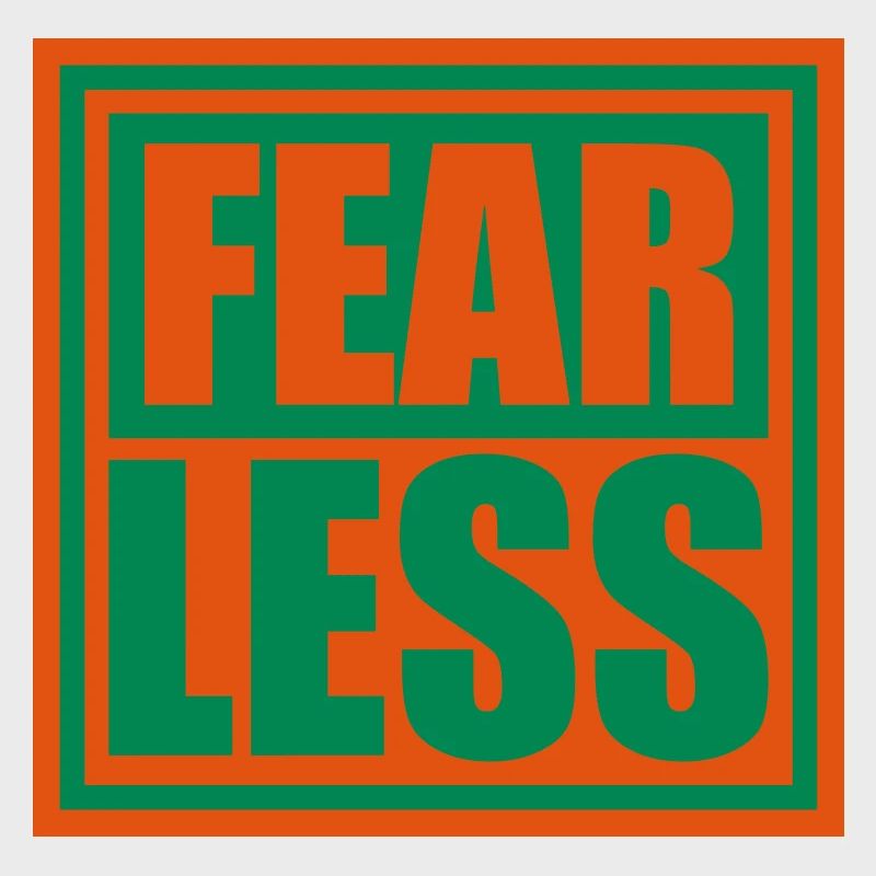 fearless Text Zitat Design