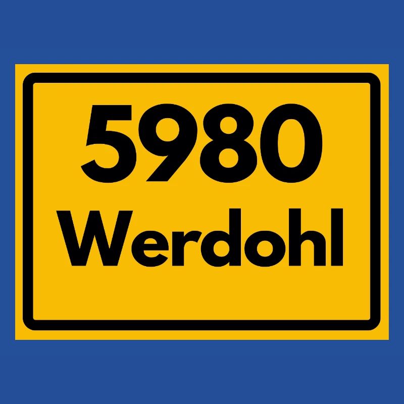 ANCIEN CODE POSTAL RÉTRO 5980 WERDOHL HEIMAT