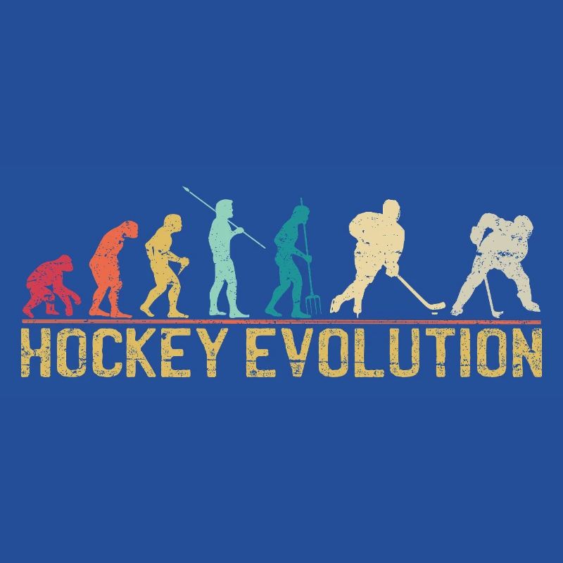 Hockey Evolution Silhouette Design