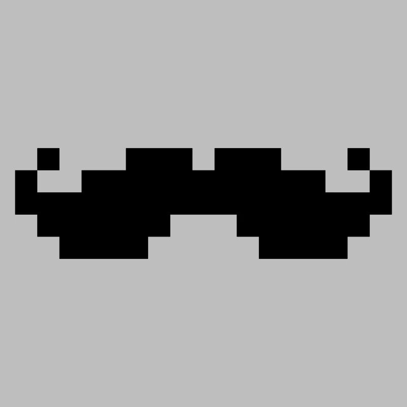 8bit pixel moustache