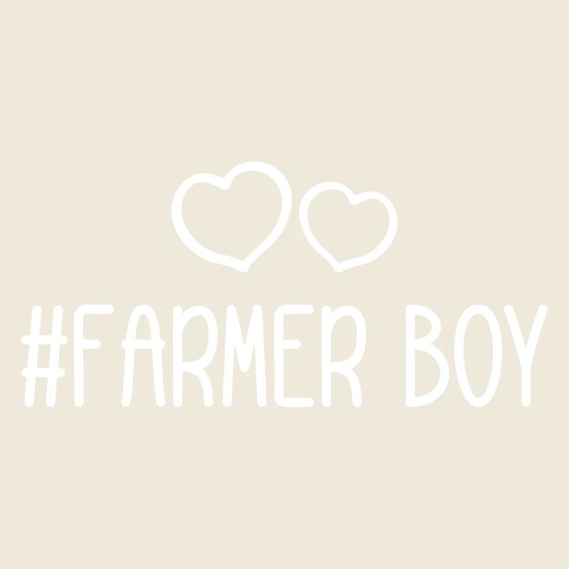 Fermier garçon coeur amour