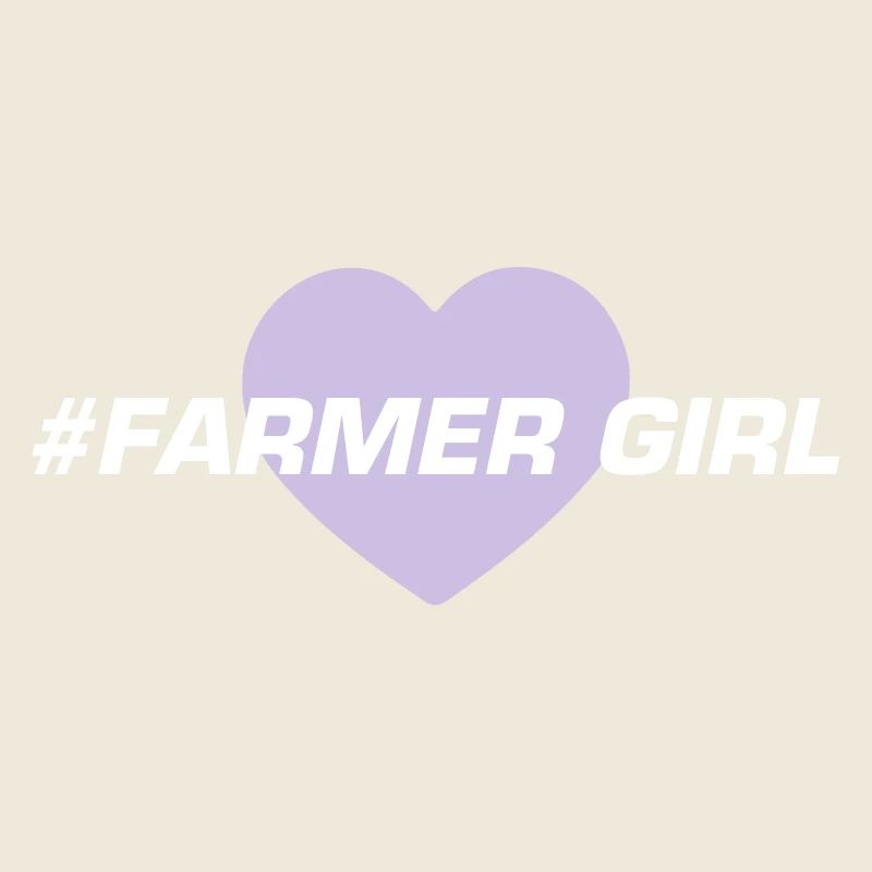 Farmer Girl Mädchen Herz Liebe