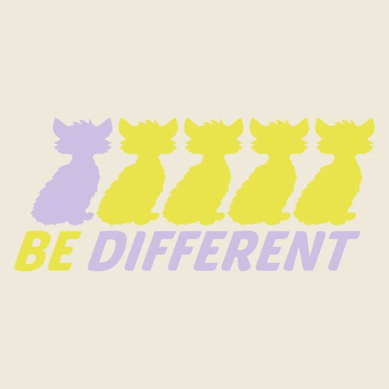 Soyez différents Chats Amis Soyez différents