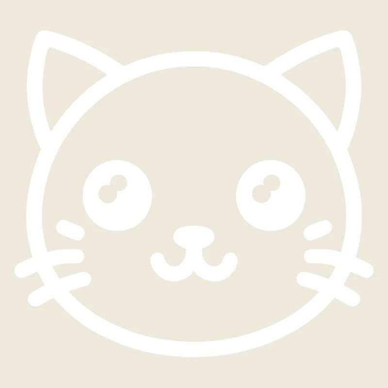 Tête de chat mignon Chat mignon