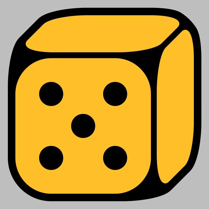 Dice With Number 5 (Five / 2C)