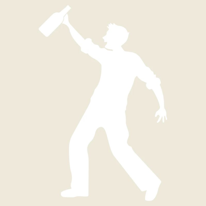 Bier Trinken Silhouette