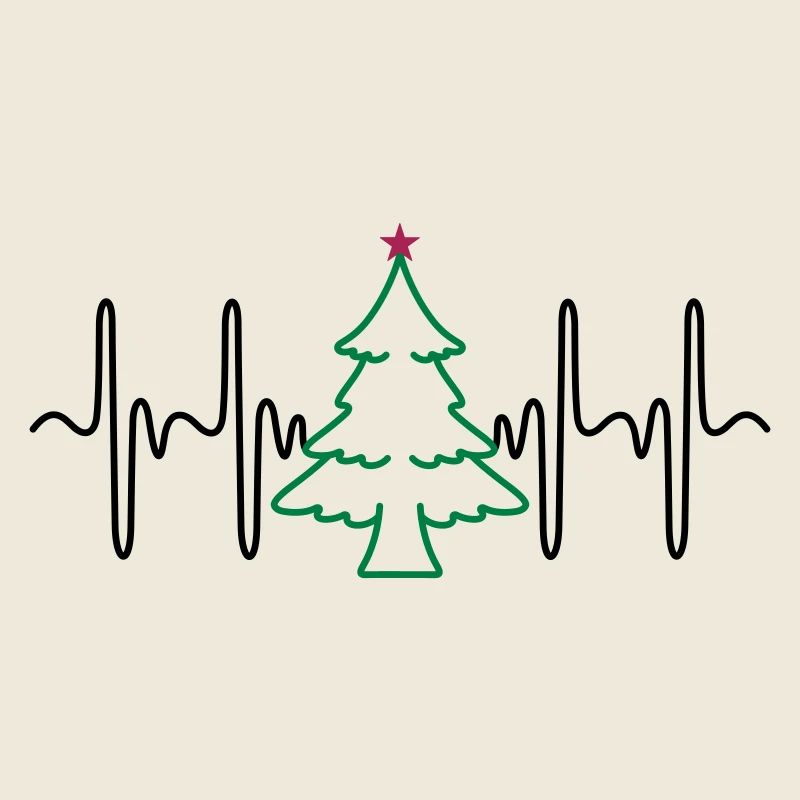 Heartbeat Christmas Tree (colors changeable)