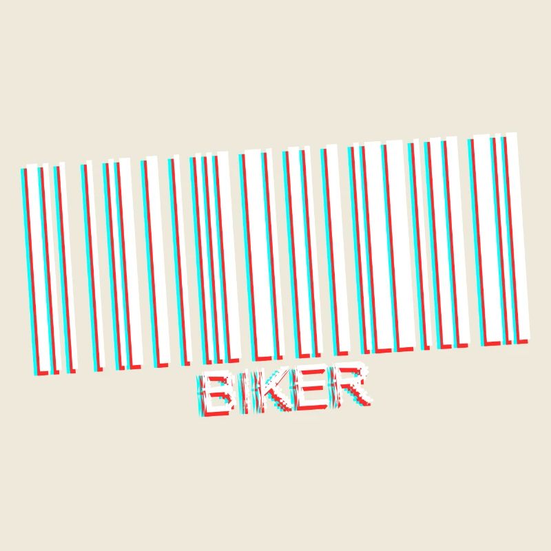 code barre biker white