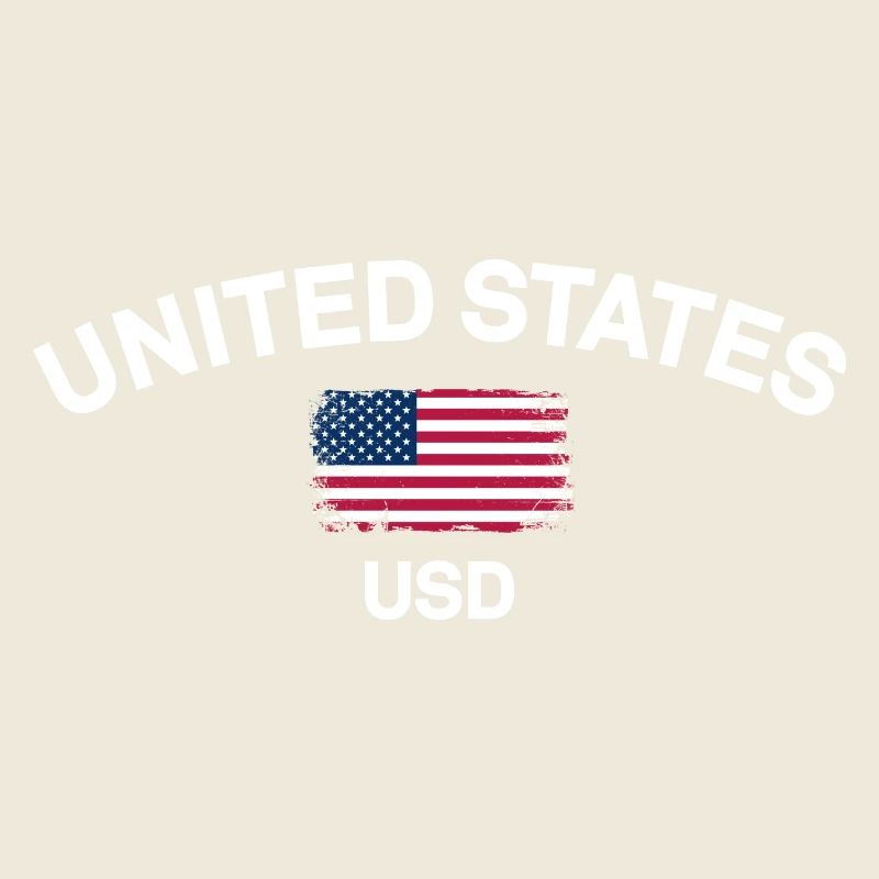 USD-Grafik der US-Flagge in Notlage
