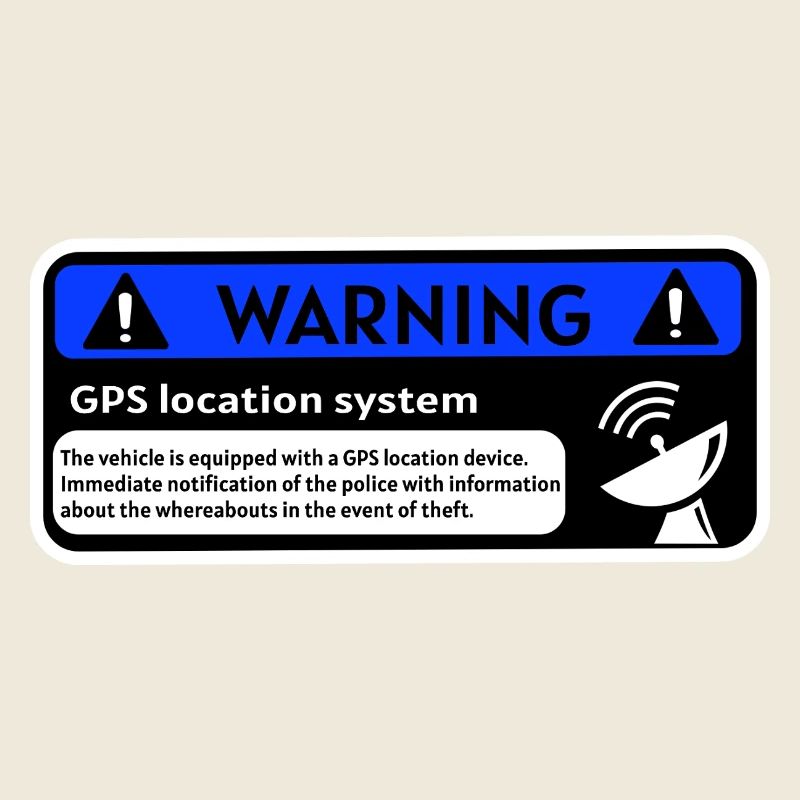 GPS-Alarm-Aufkleber