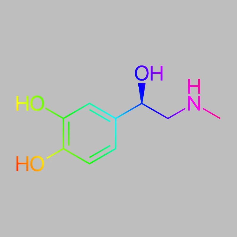 Adrenalin Molekül - Regenbogenfarben