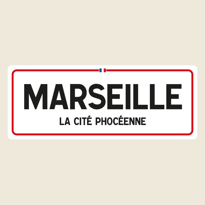 Panneau toponyme Marseille