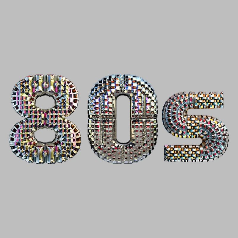 80s DISCO lettrage disco ball look danse devise