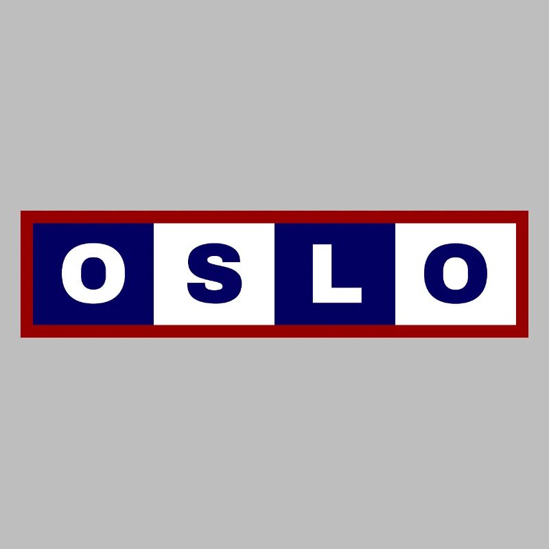 Oslo Norway Minimal Typography Design