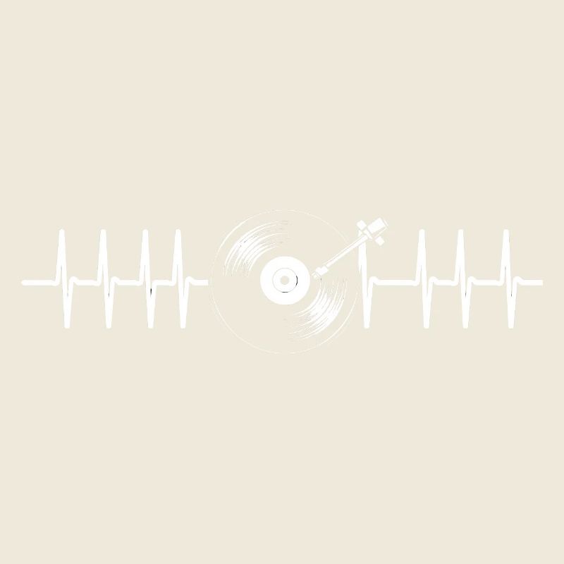 Conception du battement de cœur du disque vinyle
