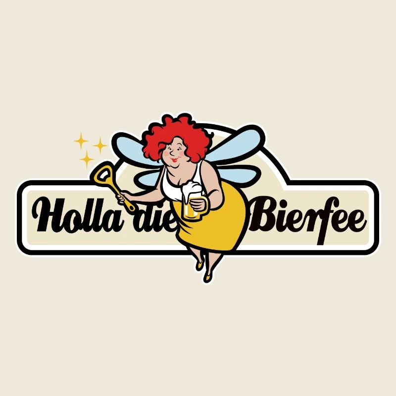 Holla die Bierfee - Biertrinker - Sticker