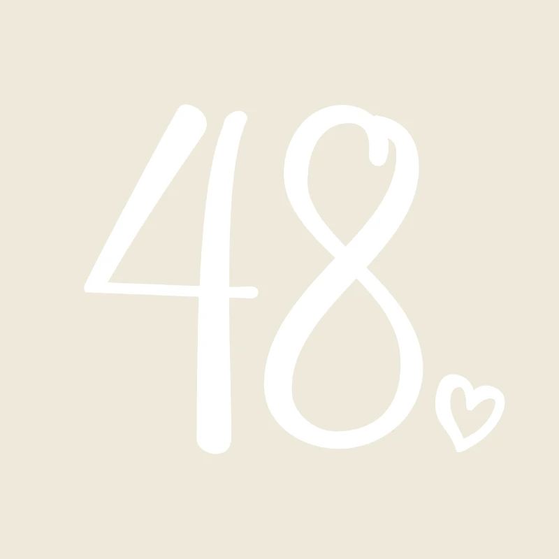 Numéro mignon 48, 48 ans, 48e cadeau d'anniversaire