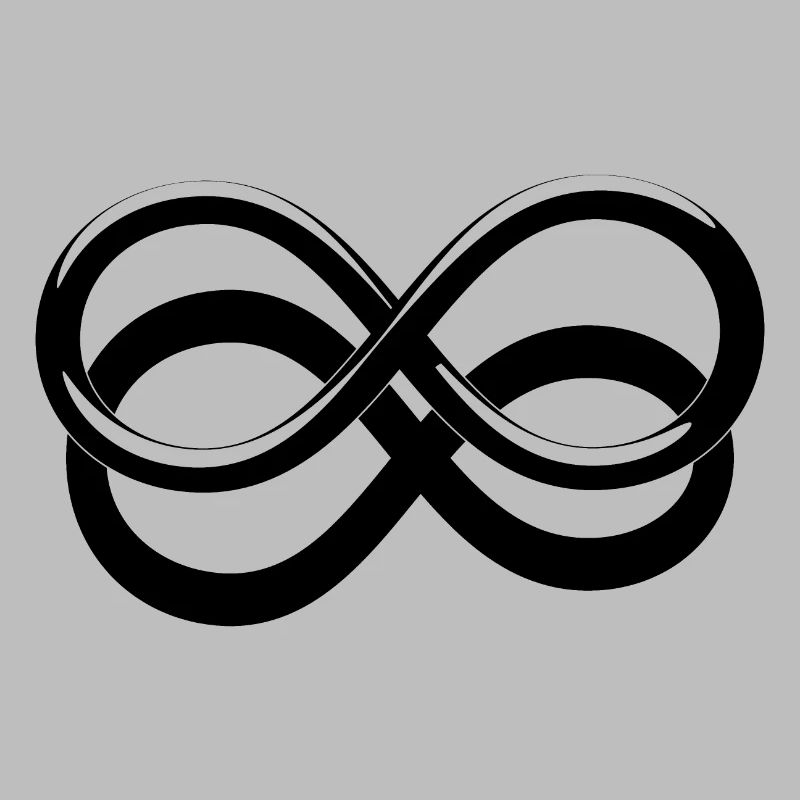 Infinite icon with drop shadow