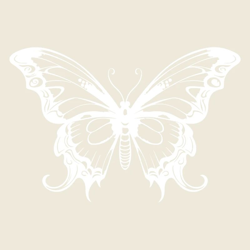 Schmetterling Silhouette Falter Boho