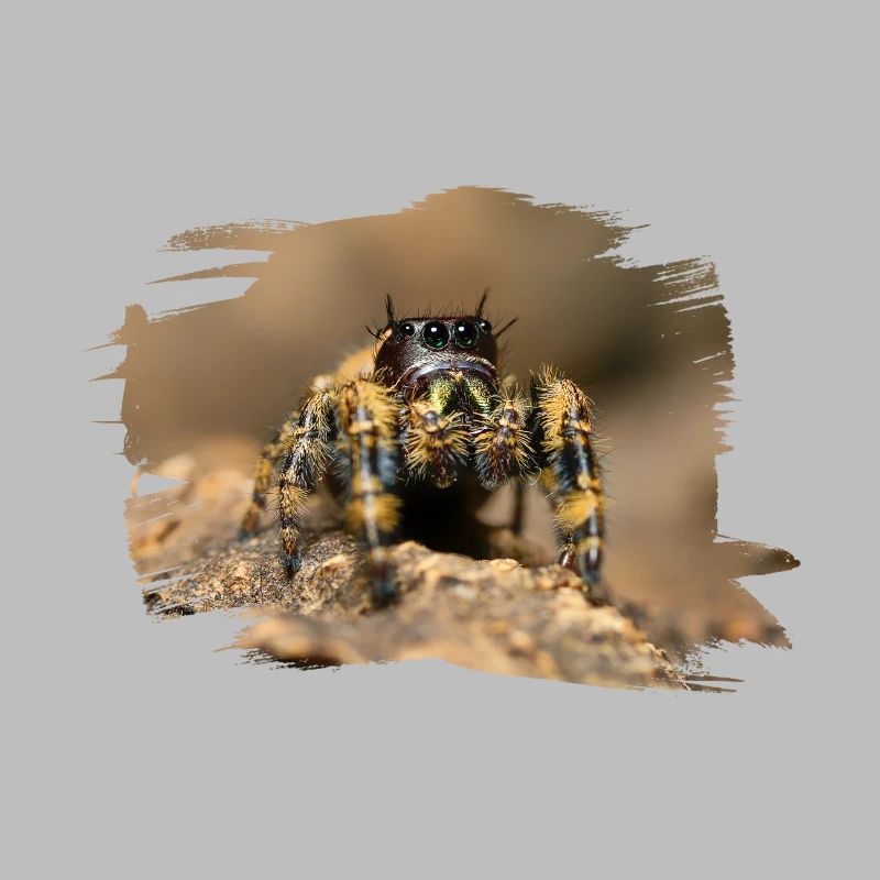 phidippus otiosus jumping spider, spring spinne