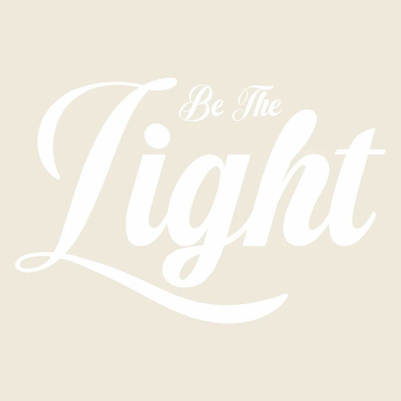 Be The Light | Purify White Typography