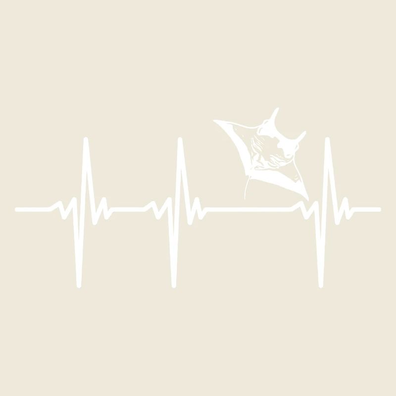 Heartbeat for flying rays - Elegant manta rays