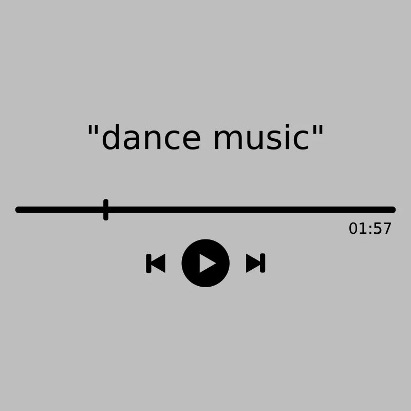Lecteur de musique danse streaming numérique bouton de lecture