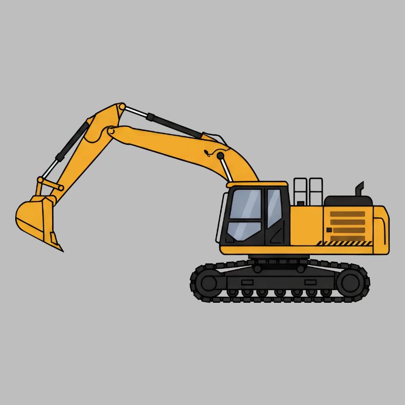 Bagger Baggerfahrer Baustelle