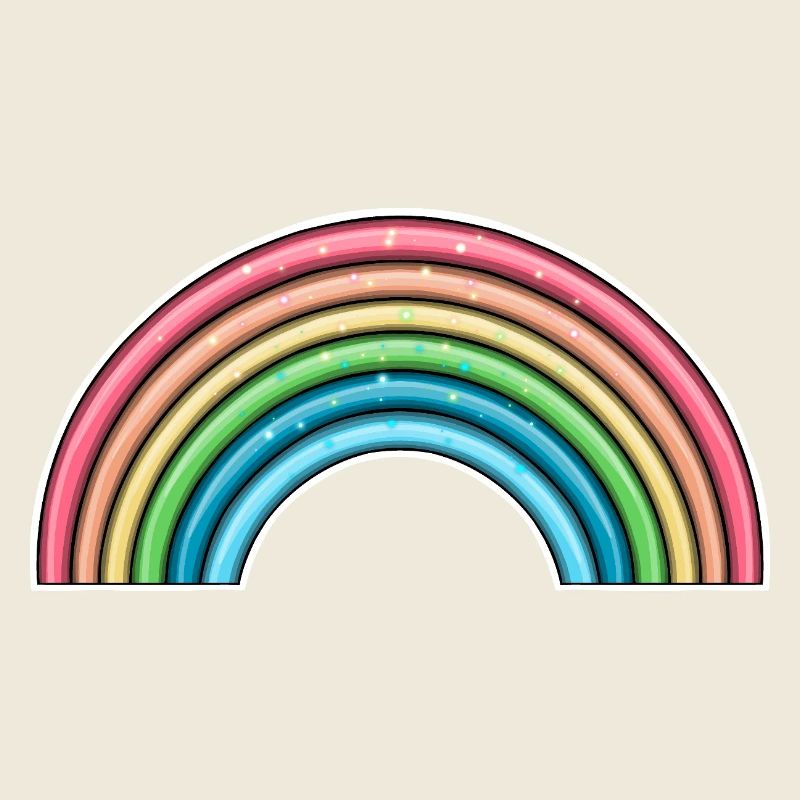 Lebendiges Regenbogen-Design