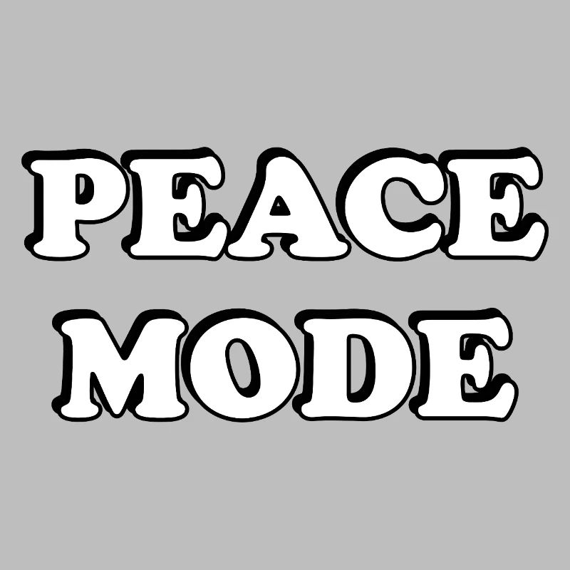 Peace Mode Bold Typography Tee