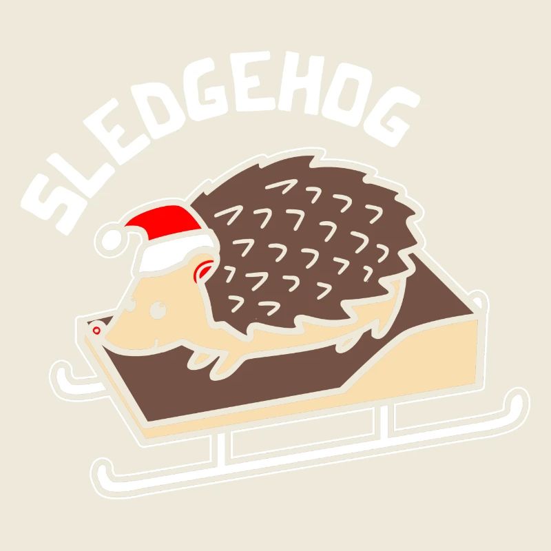 Sledgehog Hedgehog Noël Noël hérisson calembour