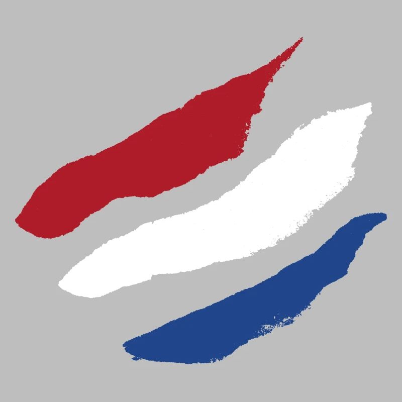 Drapeau des Pays-Bas - Rayures Brosse
