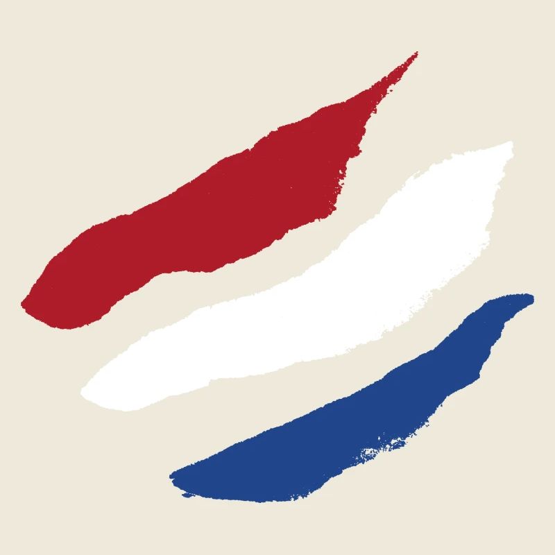 Drapeau des Pays-Bas - Rayures Brosse