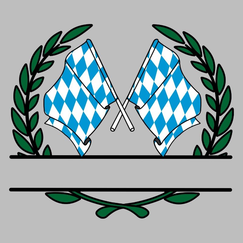 Drapeaux Bannière couronne de laurier du Bayern