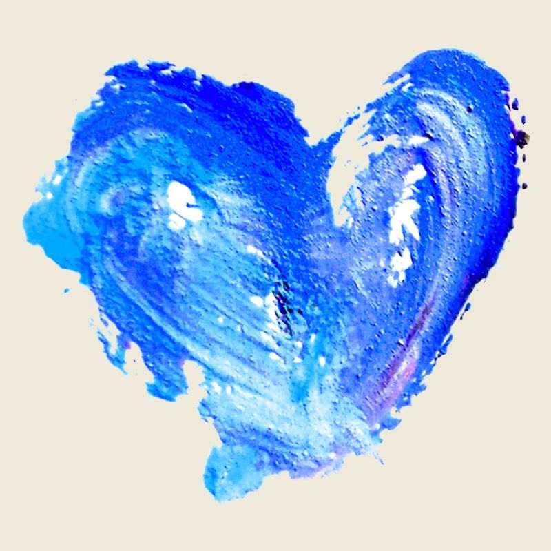 Blaues Wasserherz