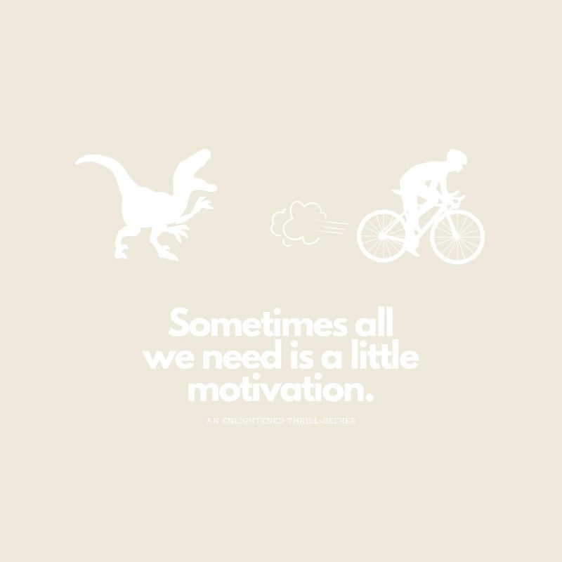 Extra Motivation for Cyclists T-Rex