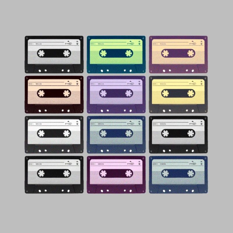 Retro Colored Cassettes