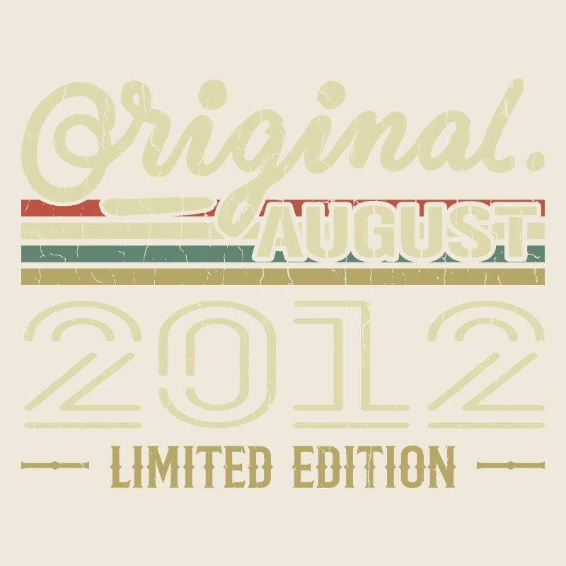 August 2012 Birthday August 2012 August 2012 Retro