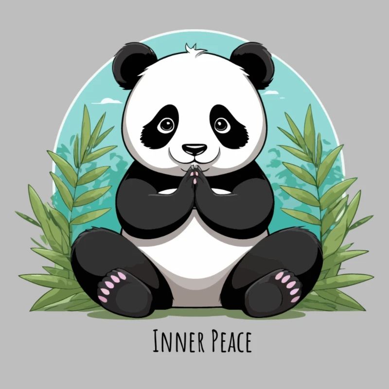 Inner Peace – Meditierender Panda