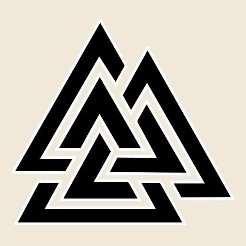 Motif triangulaire entrelacé