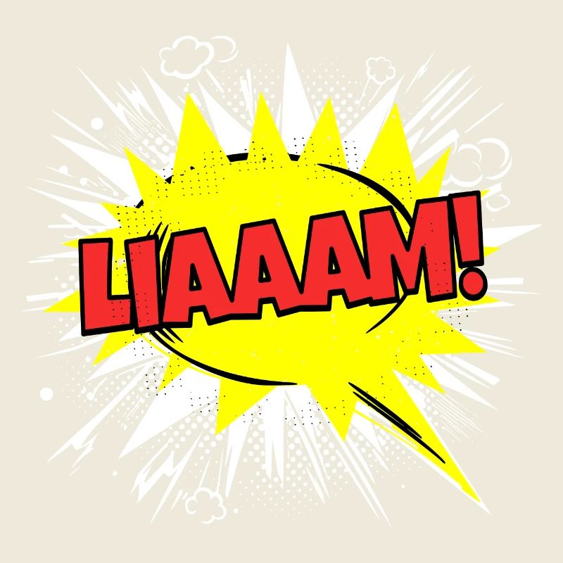 Liam Name Funny Speech Bubble Liaaam!