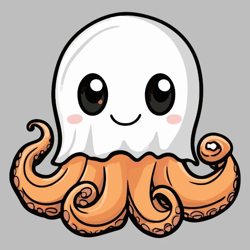 Octopus Halloween Ghost