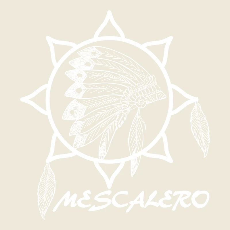 Mescalero Apache Indien - Blanc