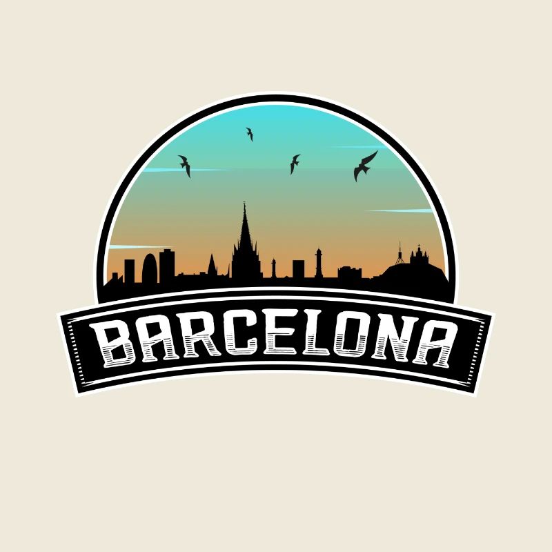 Barcelone Espagne Skyline Souvenir espagnol