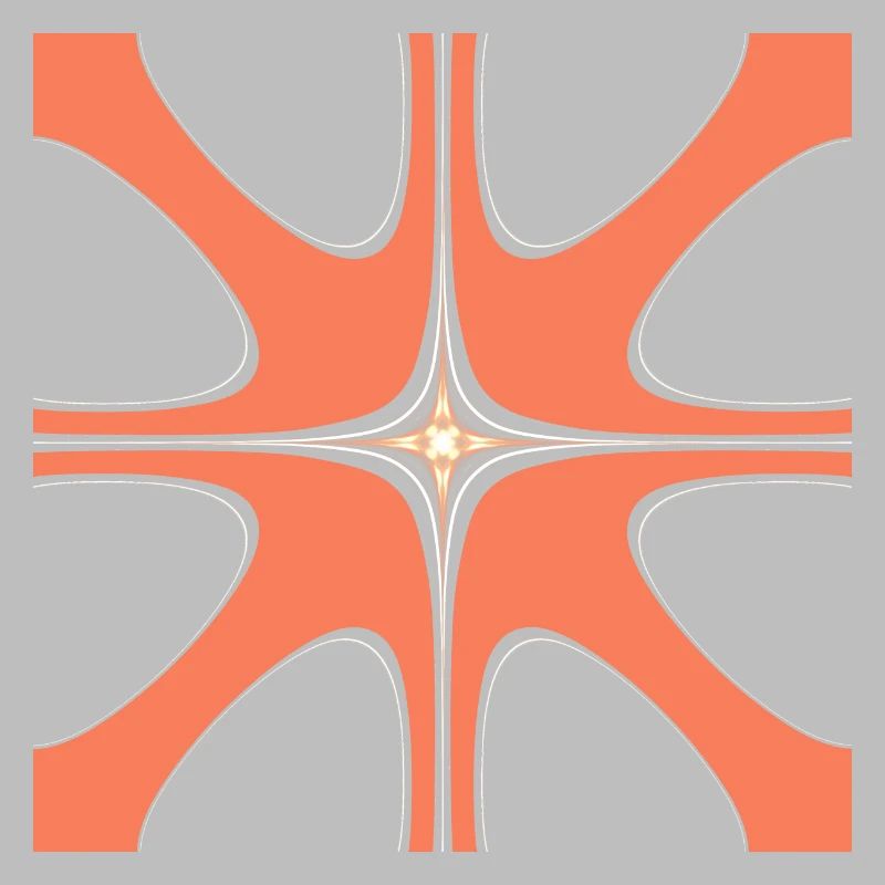 Abstract with a white pattern in the middle