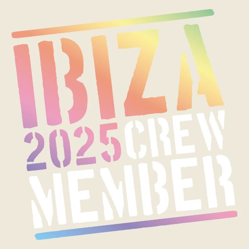 Ibiza 2025 Crew Coloré