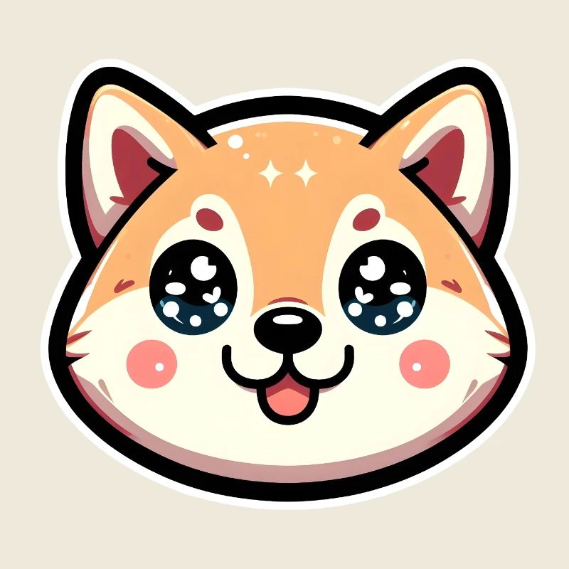 Chibi Joy Hund mit Sternaugen