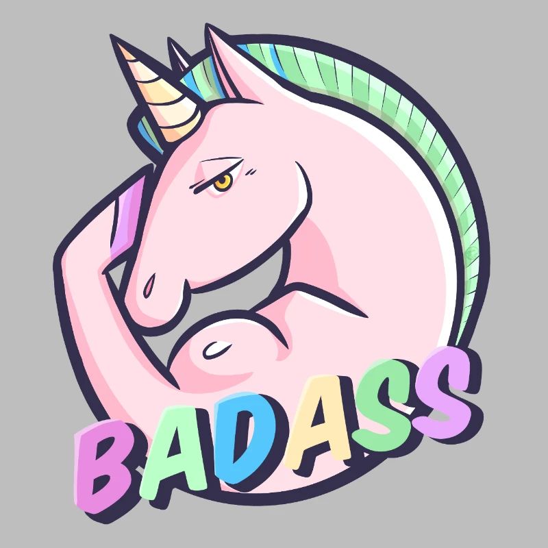 Cooler Pastell-Einhorn-Regenbogen